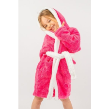 Vienetta Secret Nyuszi soft lánykafürdőköpeny, sötét rózsaszín, fülekkel 110/116 gyerek köntös
