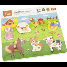 Viga Állatkás formaberakó játék fából - hangokkal (6934510512736) puzzle, kirakós