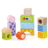 Viga fa építőkockák hangokkal 12 db