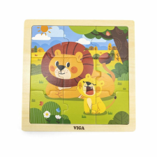 Viga Fa képes kirakó puzzle Viga 9 db Lion puzzle, kirakós