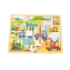 Viga Fa puzzle Viga Építőipari gépek puzzle, kirakós