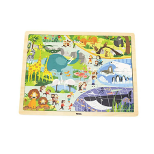 Viga Gyermek fa puzzle Viga Zoo 48 db puzzle, kirakós