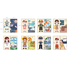 Viga Szakmák párosítása puzzle, kirakós