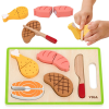 Viga szeletelhető játékételek tálcán - húsfélék