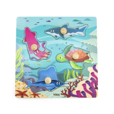 Viga tengeri állatos fogantyús puzzle puzzle, kirakós