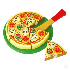 Viga Toys Pizza szett fából konyhakészlet