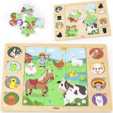 Viga Toys Puzzle Találd Meg A Párokat Farmos (6215) puzzle, kirakós