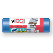 viGO! Szemeteszsák LDPE kék 60 l / 10 db, 60x80 cm tisztító- és takarítószer, higiénia
