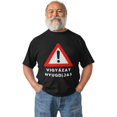  Vigyázat Nyugdíjas - Férfi Póló