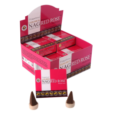 Vijayshree Fragrance Golden Nag füstölőkúp - Vörös Rózsa (Red Rose) füstölő