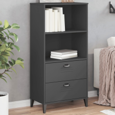  VIKEN antracitszürke szerelt fa könyvszekrény 60 x 35 x 123 cm bútor