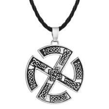 Viking Jelek motívumos medál műbőr nyaklánccal nyaklánc