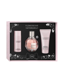 Viktor & Rolf Flowerbomb SET: edp 50ml + Tusfürdő 50ml + Testápoló cream 40ml kozmetikai ajándékcsomag