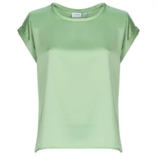 Vila Blúzok VIELLETTE S/S SATIN Zöld DE 40