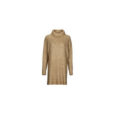 Vila Rövid ruhák VICILIA ROLLNECK L/S KNIT TUNIC/SU Bézs EU S