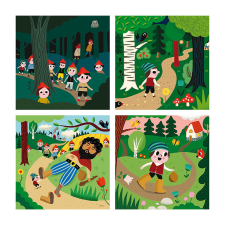 VILAC fa puzzle játék 4 az 1-ben 4x9db 36db puzzle, kirakós