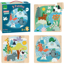  Vilac világ állatai fa puzzle puzzle, kirakós