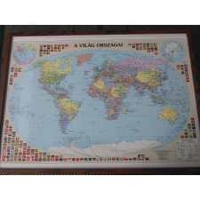  Világ országai falitérkép keretezett 70x50 cm Világtérkép keretezve térkép