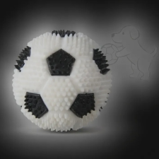  Világító tüskés focilabda kutyáknak - 6,5cm játék kutyáknak