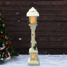  Világítós kandeláber fehér 84cm karácsonyi dekoráció