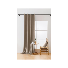  Világos bézs fényzáró függöny VELVET 140x250 cm Felfüggesztés: Fém gyűrűk lakástextília