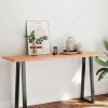  világosbarna kezelt tömör asztallap 160x50x(2-4) cm
