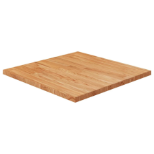  világosbarna kezelt tömör tölgyfa négyzet asztallap 60x60x2,5cm bútor