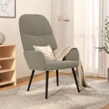  Világosszürke bársony pihenőfotel bútor