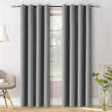  Világosszürke OXFORD függöny 140x270 cm Felfüggesztés: Hullámos sínszalag lakástextília