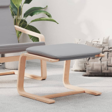  világosszürke szövet lábzsámoly 51 x 41 x 40 cm bútor