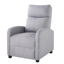  Világosszürke szövet Relax Fotel – Dönthető Háttámlával és Lábtartóval bútor