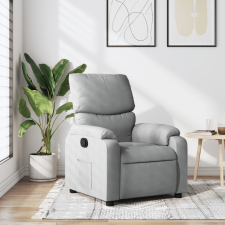  világosszürke szövet relaxfotel bútor