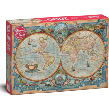 Világtérkép Nagy Felfedezések Puzzle - 2000 Darabos puzzle, kirakós