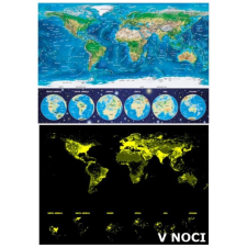 Világtérkép világító puzzle 1000 darabos puzzle, kirakós