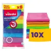Vileda Colors 8 színű mikroszálas törlőkendő 8db (Karton - 10 csomag)