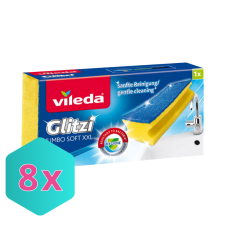  Vileda Glitzi Jumbo Soft XXL súrolószivacs KARTON - 8 db tisztító- és takarítószer, higiénia