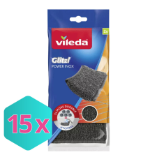  Vileda Glitzi POWER INOX Súrolópárna 2 db/csomag KARTON - 15 csomag tisztító- és takarítószer, higiénia