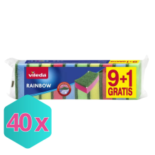 Vileda mosogatószivacs Rainbow 9+1db/csg KARTON 40 csomag tisztító- és takarítószer, higiénia