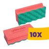 Vileda Professional Vileda Prof. PUR Active szivacs karcmentes 7x15cm Piros 10db (Karton - 10 csomag)