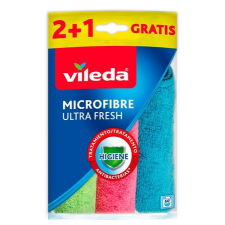 Vileda Törlőkendő, 30% mikroszállal, 2+1 db, VILEDA papírárú, csomagoló és tárolóeszköz