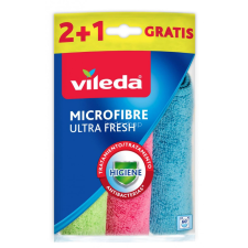 Vileda Vileda Ultra Fresh mikroszálas törlőkendő 3 db tisztító- és takarítószer, higiénia