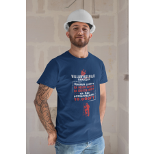  Villanyszerelő óradíjak kék póló egyedi ajándék