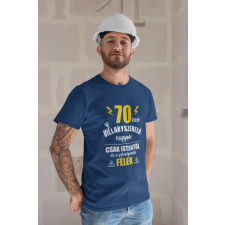  Villanyszerelő vagyok kék póló egyedi ajándék