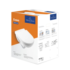 Villeroy & Boch O.novo kombipack mélyöblítésű fali wc+ülőke szett szaniter