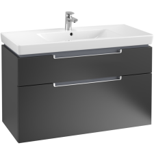 Villeroy &amp; Boch Subway 2.0 fürdőszoba bútor 1000 mm Black Matt Lacquer (mosdókagyló nélkül) fürdőszoba bútor
