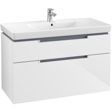 Villeroy &amp; Boch Subway 2.0 fürdőszoba bútor 1000 mm Glossy White (mosdókagyló nélkül) fürdőszoba bútor