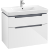 Villeroy &amp; Boch Subway 2.0 fürdőszoba bútor 800 mm Glossy White (mosdókagyló nélkül)