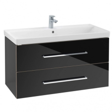 Villeroy & Boch Villeroy & Boch Avento fürdőszobai alsószekrény 2 fiókos crystal black A89200B3 fürdőszoba bútor