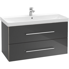 Villeroy & Boch VILLEROY & BOCH Avento fürdőszobai alsószekrény 2 fiókos crystal grey A89200B1 fürdőszoba bútor