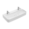 Villeroy and Boch Villeroy & Boch Finion 100 x 47 cm-es mosdó 2 csaplyukkal CeramicPlus felülettel túlfolyó nélkül - 4168A1R1